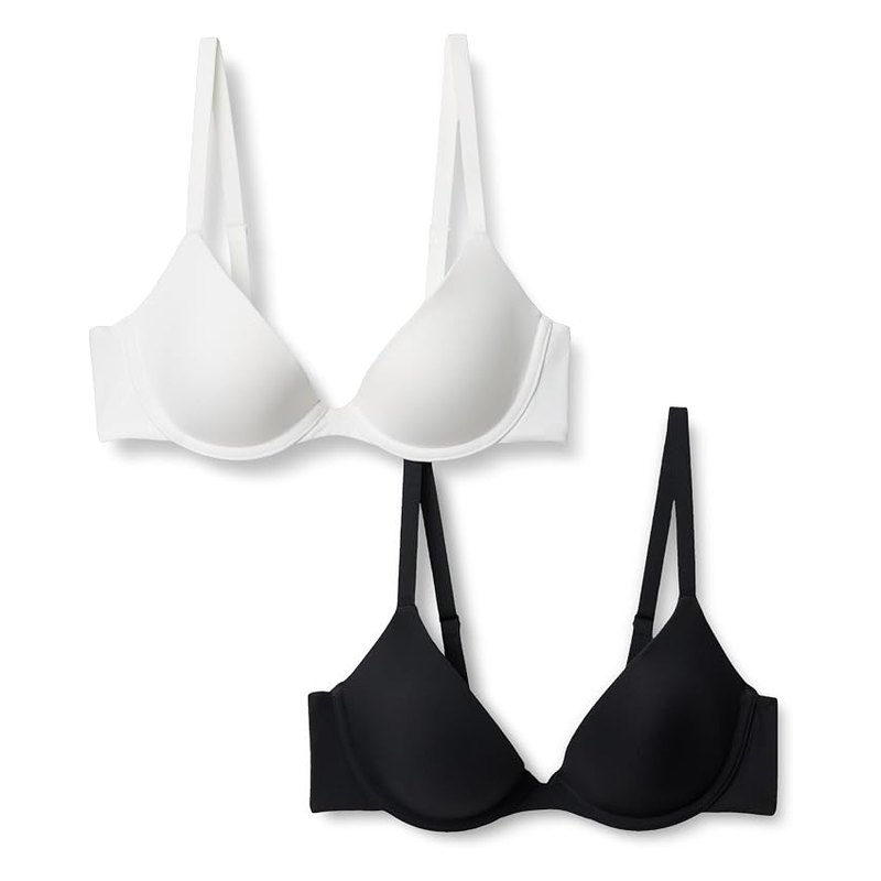 Moulded t-shirt bra, 2-pack