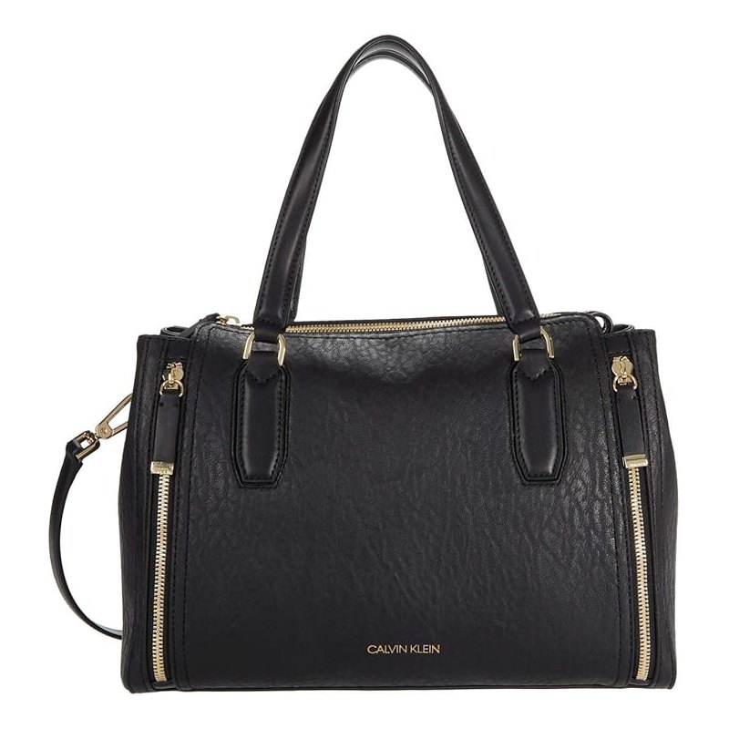 Zip-side structured satchel